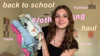 back to school clothing tryon haul 🛍️🤑 [upl. by Ennalorac362]