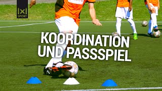 Passtraining für JugendFußballtraining  Passschleife  Fußballübung mit Ingo Anderbrügge [upl. by Ezana]