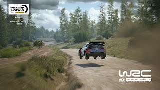 EA WRC Rally Latvia Stage 5 quotBaznicaquot 76km  2024 Hyundai i20 N Rally1 [upl. by Dru]