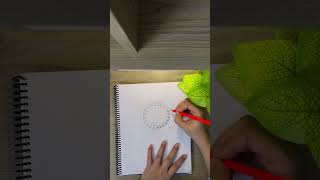 Easy circle art shorts art joeyarts [upl. by Esiuolyram]