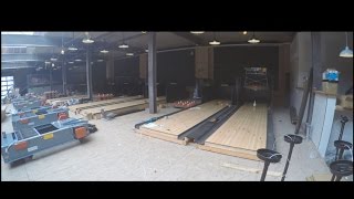 Experience Construction  Duck Pin Bowling Lanes  Pins Mechanical Co [upl. by Ronni357]