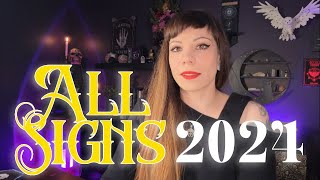 ALL SIGNS  2024 MESSAGES ✨💖✨TAROT READING FOR THE YEAR AHEAD [upl. by Auqinu]