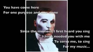 The Phantom of the Opera With Pictures and Lyrics [upl. by Eylk945]