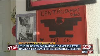 UFW celebrates march to Sacramento 50 years later [upl. by Silvio]