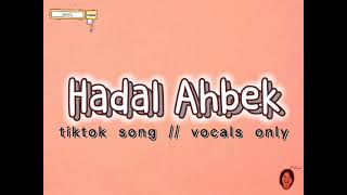 Hadal Ahbek  Tiktok Song  Vocals Only [upl. by Hawthorn]