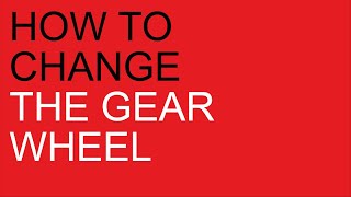 Anita PL042  Fred PL043PL044 How to change the gear wheel [upl. by Halyk516]