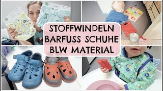 Neue STOFFWINDELN l BLW Material l BARFUSS SCHUHE l HelloCathi [upl. by Anirbed]