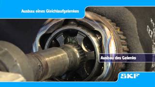 SKF Einbau des neuen Gleichlaufgelenkes VKJA 5342 Renault Laguna I 18 [upl. by Beller]