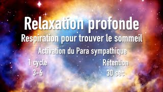 Respiration Relaxant et Activation du Para sympathique  10 min respi  5 min integration [upl. by Eaneg437]