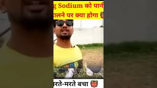 1kg sodium को पानी में डालना पड़ा मांगा 👹1Kg Sodium Vs Water 👽 मरतेमरते बचा👹crazyxyz shorts [upl. by Voccola]