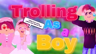 TROLLING as a BOY in Royale High chaotic Roblox Royale High [upl. by Rogergcam826]