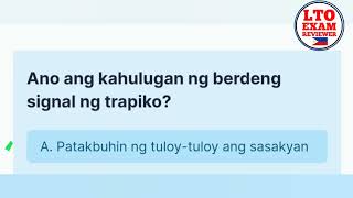 Ano ang kahulugan ng berdeng signal ng trapiko [upl. by Akemehs]