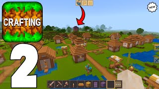 Crafting and Building  Survival Gameplay part 2 VILLAGE [upl. by Milstone]