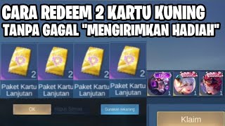 CARA REDEEM 2 KARTU KUNING GRATIS BUAT DAPETIN SKIN EPIC LIMITED GRATIS [upl. by Airdnaid]