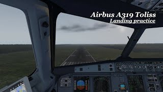 Landing practice  A320 Toliss  XPlane 11 [upl. by Mortimer]