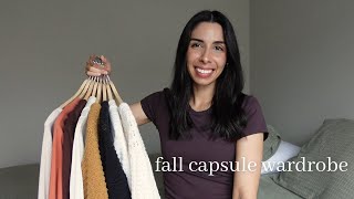 Minimalist Casual Fall Capsule Wardrobe  Minimalist Intentional Style [upl. by Sibyls]