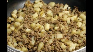 Carne molida con papasGround beef with potato [upl. by Sivia]