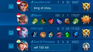 CHOU 100 Kill in Ranked Game Challenge WORLD RECORD [upl. by Lertram939]