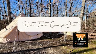 Hot Tent Camping with Wood Stoves in the Woods of Western Maryland [upl. by Kauslick]