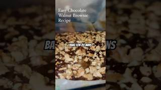 😋 Chocolate Walnut BROWNIE RECIPE 😋 By HazelBakes brownie cake recipe [upl. by Xenophon310]