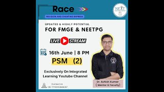 PSM RACE PART 2 Session BY DR ASHISH [upl. by Anialam]