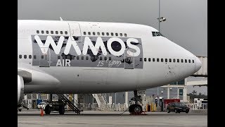 WAMOS Air Boeing 747419 ECMDS at LAX [upl. by Nanreik743]