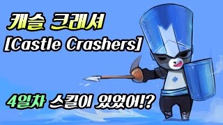 캐슬크래셔Castle Crashers 4일차 스킬이있었어 Skill in this game 빅민TV [upl. by Ayahsey]