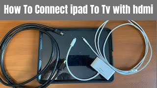 How To Connect ipad To Tv with hdmi [upl. by Annaoi]