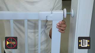 Safety 1st Flat Step gate instruction video [upl. by Monjo944]