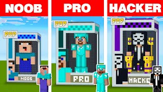 Minecraft NOOB vs PRO vs HACKER FUNKO POP HOUSE BUILD CHALLENGE in Minecraft Animation [upl. by Vedi]