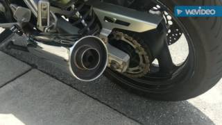 Yamaha XJR 1300 exhaust mod [upl. by Eelyrehc]