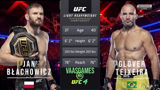 JAN BLACHOWICHZ VS GLOVER TEIXEIRA FULL FIGHT UFC 267 [upl. by Nela]