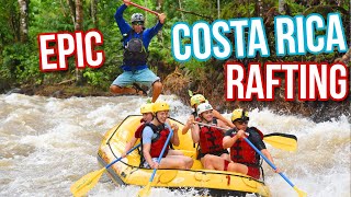 IS THIS DANGEROUS Epic White Water Rafting near Arenal Volcano Balsa River COSTA RICA CINEMATIC [upl. by Cohlette340]