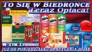 𝐁𝐈𝐄𝐃𝐑𝐎𝐍𝐊𝐀 🐞 Oferta od Poniedziałku 29012024  To się w Biedronce Teraz Opłaca [upl. by Ingelbert]