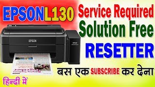 how to reset epson l130 printer रिसेट एप्सन L130 [upl. by Apurk]