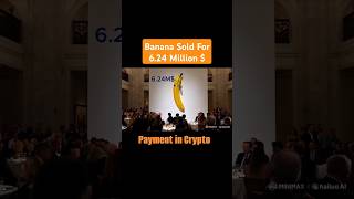 Duct Taped Banana comedian art Sold 624m   Crypto Boss Eats Banana Art now [upl. by Dorsman]