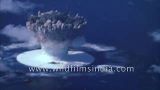 Underwater atomic bomb test 1946 [upl. by Ycnaffit436]