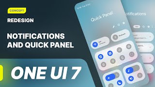 Redesign Quick Panel amp Notification Bar Light Mode  One UI 7 [upl. by Phedra863]