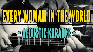 Every Woman In The World  Air Supply Acoustic Karaoke [upl. by Merola]