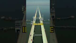 longest bridge over Water lake Pontchartrain Causeway engineering pontchartrain bridge [upl. by Aihtebat]