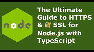 🔧 Build an 🔐 HTTPS Server from Scratch Nodejs TypeScriptampJavascript 🔑keys amp SSL Certificate Setup🌐 [upl. by Ieppet827]