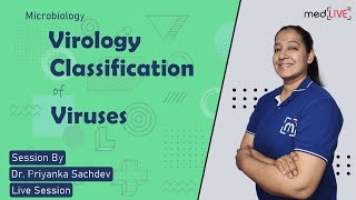 Virology  Classification of Viruses  Microbiology  MedLive by Dr Priyanka Sachdev [upl. by Rolfe687]