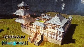 HOW TO BUILD A SMALL YAMATAI BASE SPEED BUILD  CONAN EXILES [upl. by Filippo]