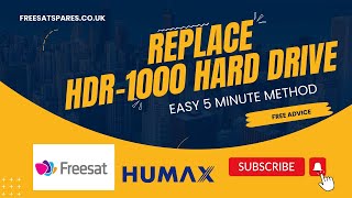 How to replace your hard drive Humax HDR1000s or HDR1010S Freesat Repairs Better TV for Everyone [upl. by Hauge]