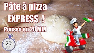 Pâte à PIZZA facile en 20 MIN CHRONO ⏱️ [upl. by Sidalg]