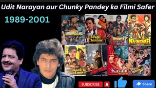 Udit Narayan aur Chunky Pandey ka Filmi Safer Udit Narayan Singing for Chunky Pandey songs90s [upl. by Lonny]