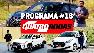 PROGRAMA QUATRO RODAS 16  Tudo sobre Strada Turbo Hyundai HB20S e Tiggo 5X PRO 16092023 [upl. by Lamprey]