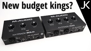 MAudio MTrack Solo and Duo USB Interface– REVIEW compared to Behringer [upl. by Arinaj]