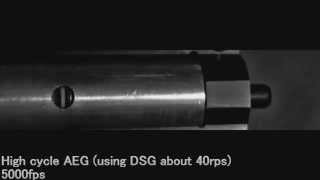 Airsoft high speed camera quotHigh cycle AEGquot [upl. by Kramer919]