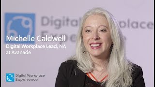 Digital Workplace Experience 2017 Interview Michelle Caldwell of Avanade [upl. by Osnofledi]